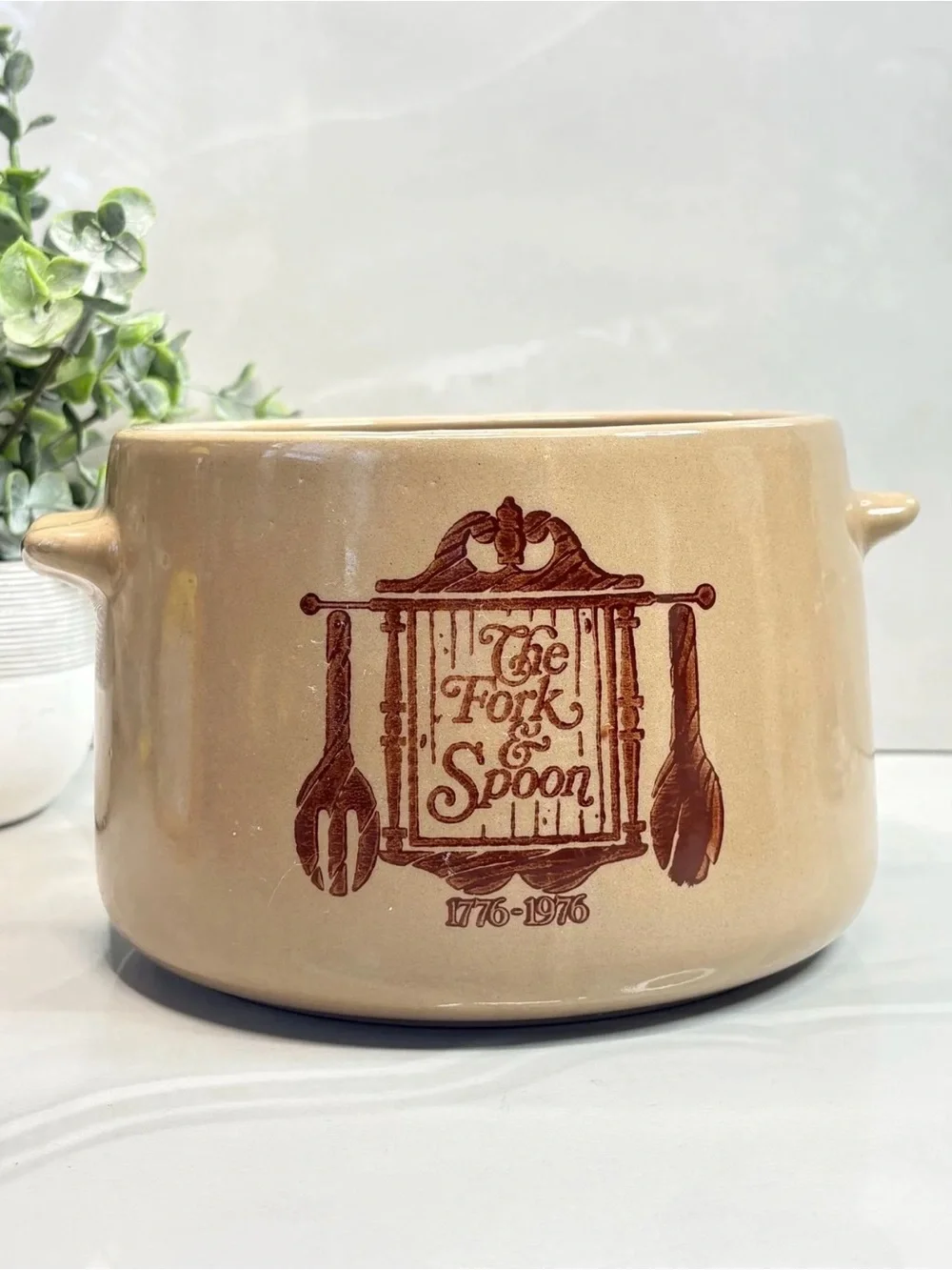 1970’s West Bend Colonial Stoneware Bean Pot